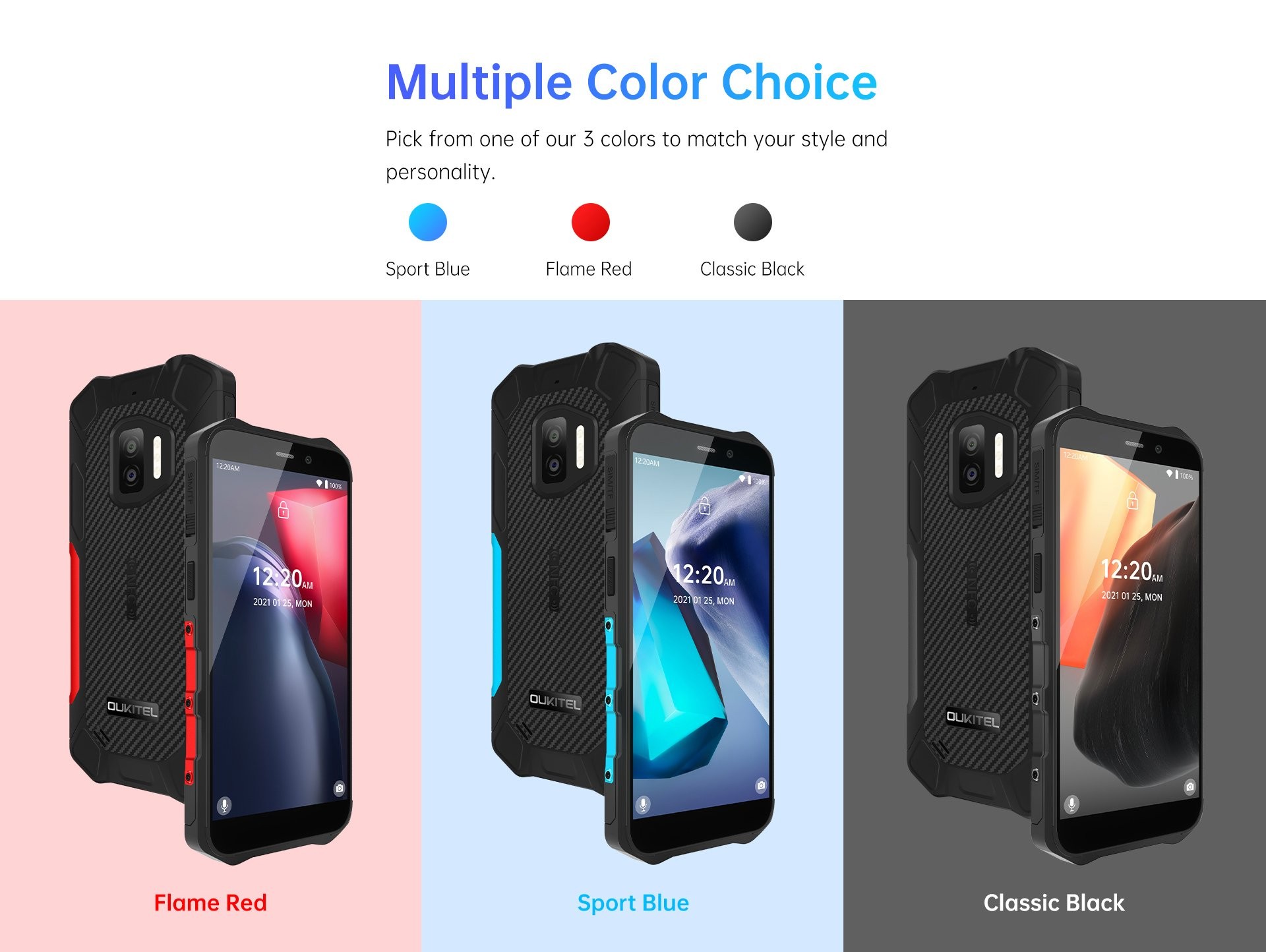 Oukitel WP12 - цвета