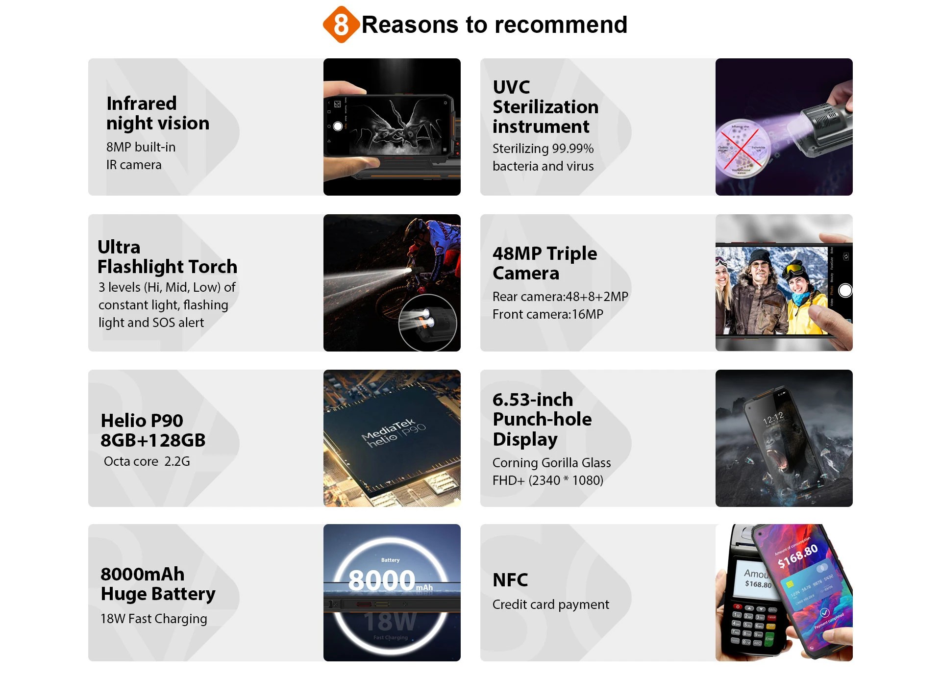 Oukitel WP7 - преимущества